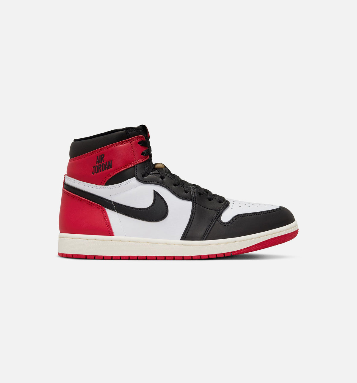 Air Jordan 1 Retro High OG 男款复古高帮运动鞋 - 白色/黑色/大红/帆白（Black Toe）