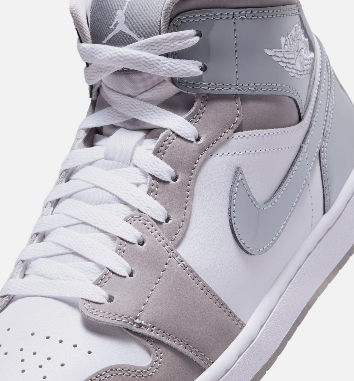 Air Jordan 1 Mid SE Cool Grey 男子运动鞋 - 冷灰/中灰
