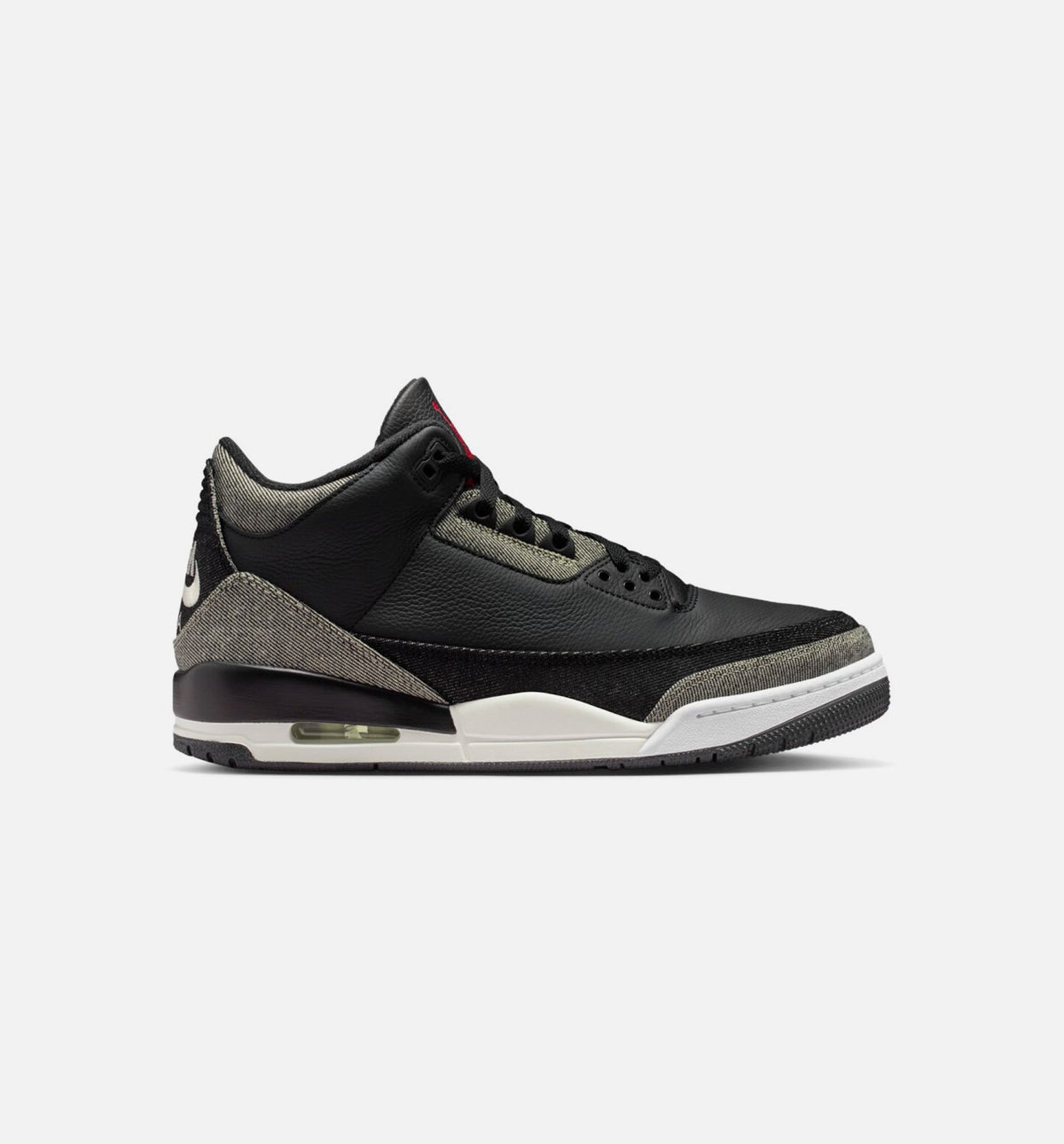 Air Jordan 3 x Levi's 男子运动鞋 - 牛仔布/黑/体育馆红