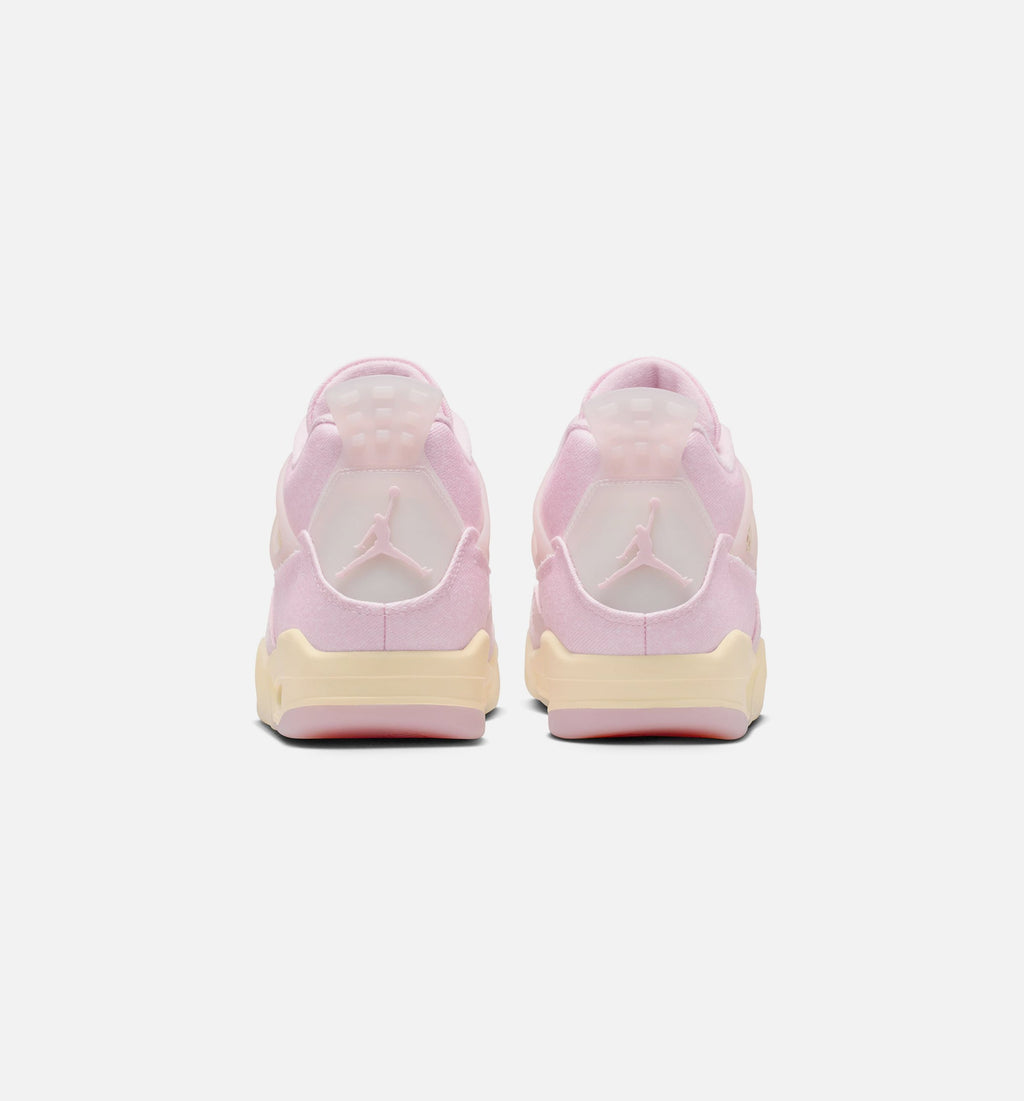 Air Jordan 4 Retro Pink Pearl 女款生活方式运动鞋 - 珍珠粉/冰红/椒子奶白