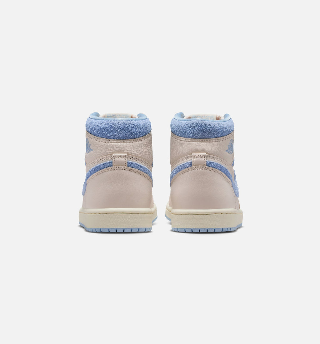 Air Jordan 1 Retro High OG 女款复古高帮运动鞋 - 淡象牙/神秘蓝/橘芒山白（Psychic Blue）