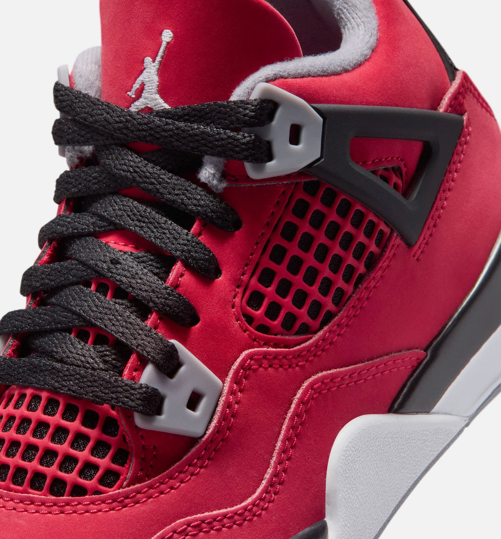 Air Jordan 4 Retro Toro Bravo Preschool 生活方式运动鞋｜Fire Red/White/Black/Cement Grey