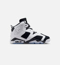 Air Jordan 6 Retro Black and White 大童运动鞋 - 黑/白