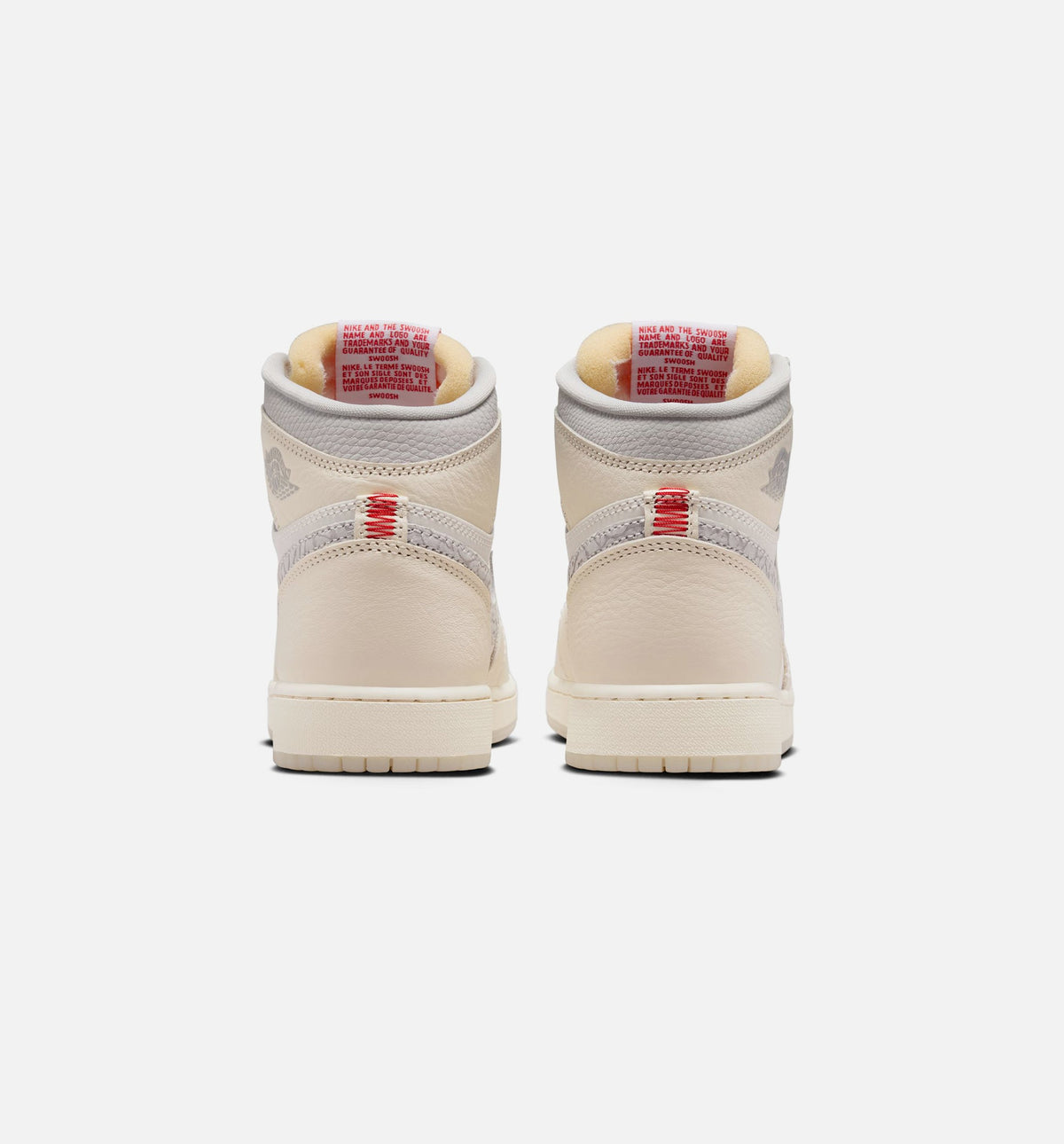 Air Jordan 1 Retro High OG 大童生活方式运动鞋 - 帆白/大学红/淡象牙/橘芒山白/幻影（Sail）