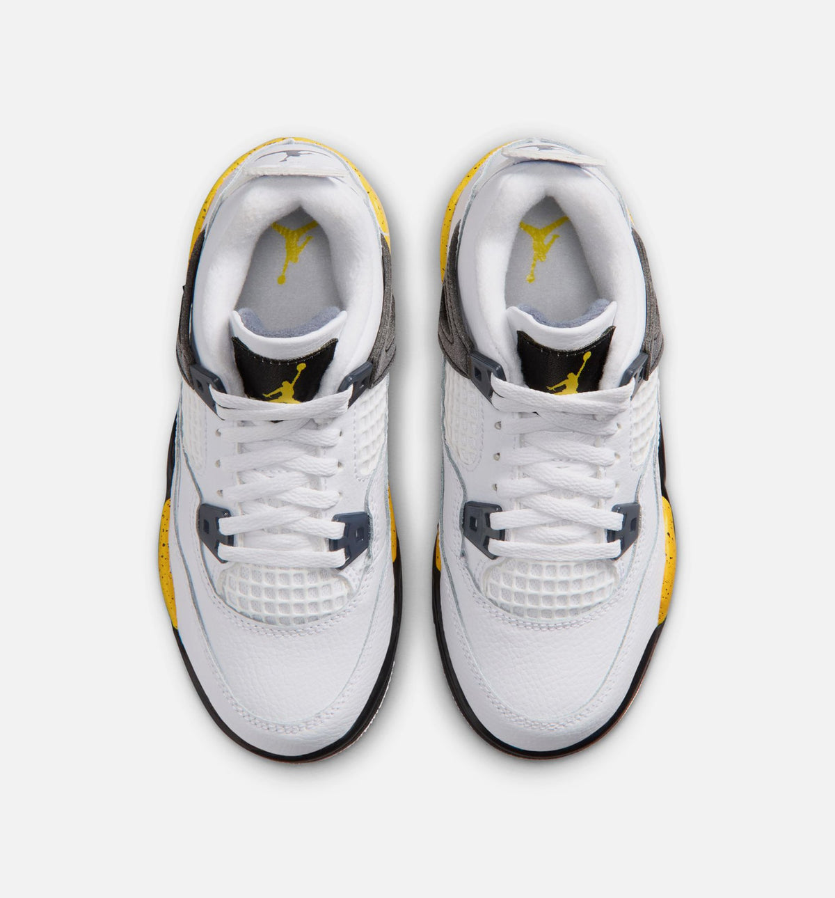 Air Jordan 4 Retro Rare Air Tour Yellow Preschool 运动鞋｜白色/深蓝灰/黑色/巡回黄