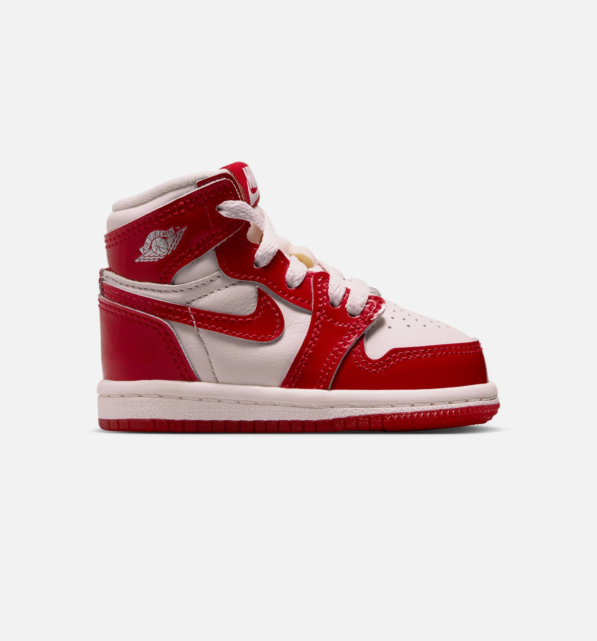 Air Jordan 1 Retro High OG 婴幼儿生活方式运动鞋 - 大学红/金属银（Nails And Grails）