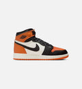 Air Jordan 1 Retro High OG 大童生活方式运动鞋 - 黑色/帆白/海星橙（Shattered Backboard）