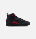 Air Jordan 12 Retro Bloodline 大童运动鞋 - 黑/大学红