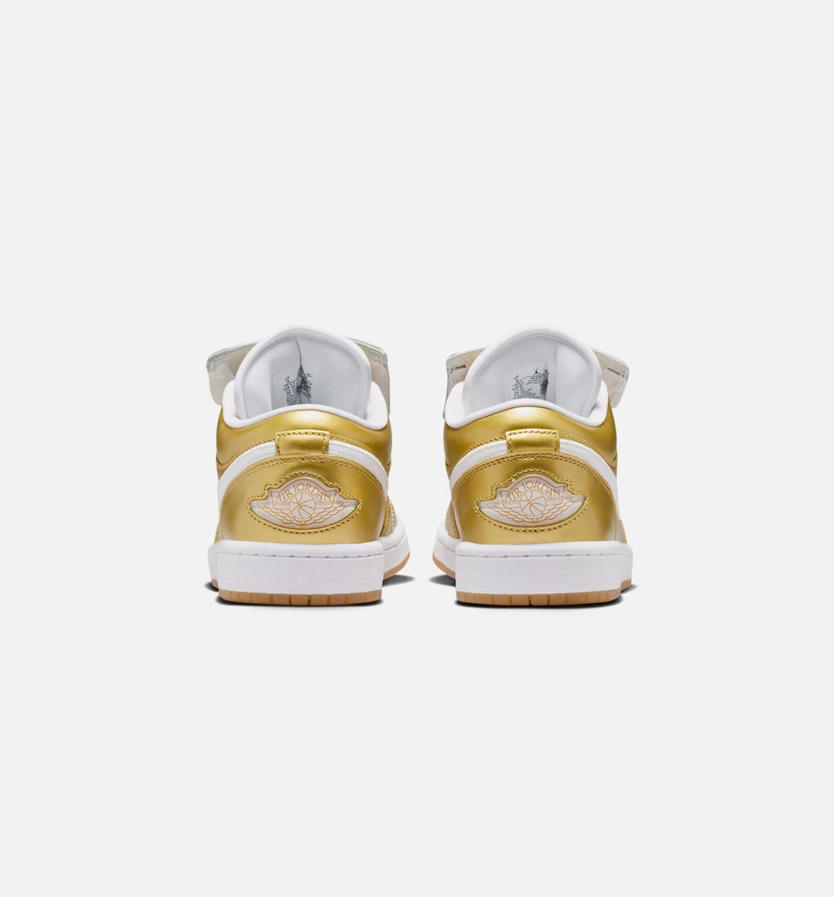 Air Jordan 1 Low 女子休闲鞋 / Gold / White / Gum Yellow