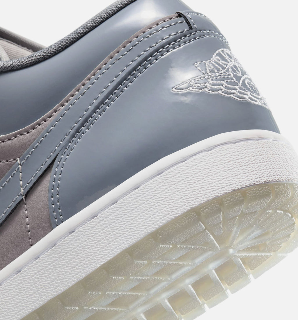 Air Jordan 1 Low Cool Grey 男款生活方式运动鞋 - 中灰/白/冷灰