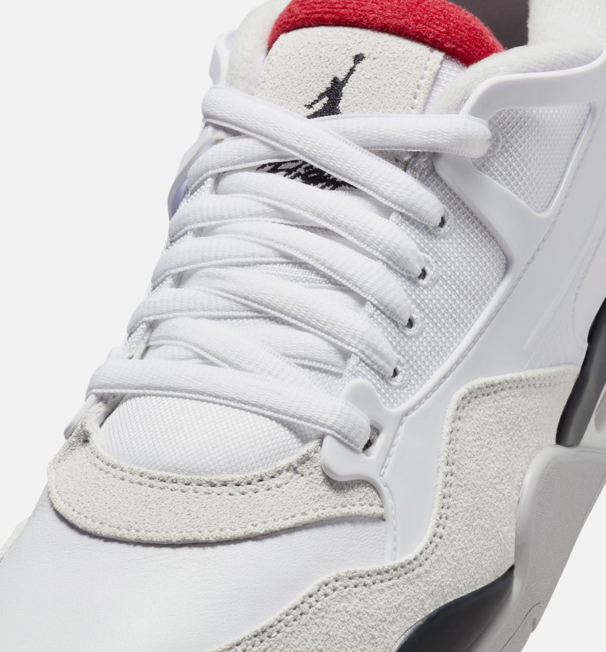 Air Jordan 4 RM 男子运动鞋 - 白/黑/中性灰/大学红