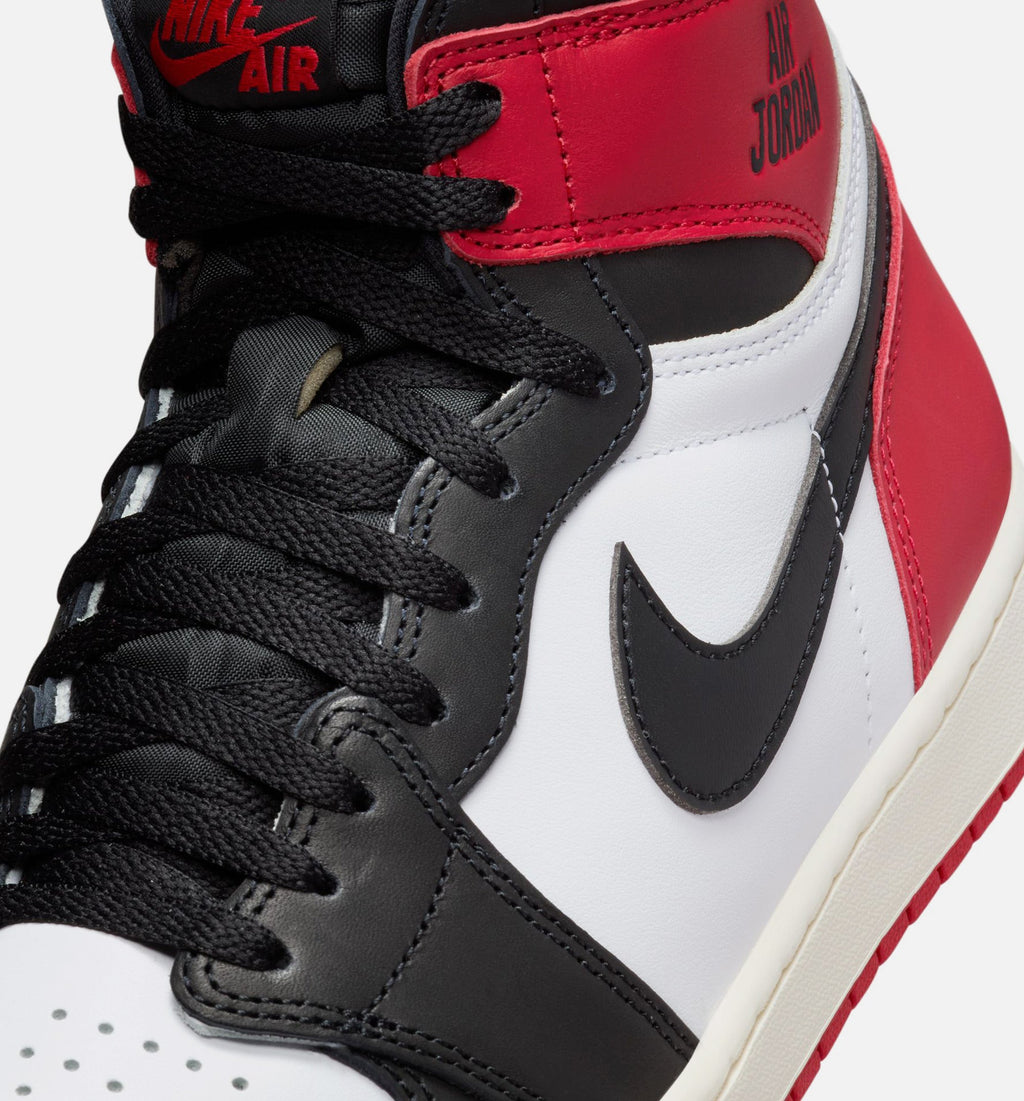 Air Jordan 1 Retro High OG 男款复古高帮运动鞋 - 白色/黑色/大红/帆白（Black Toe）