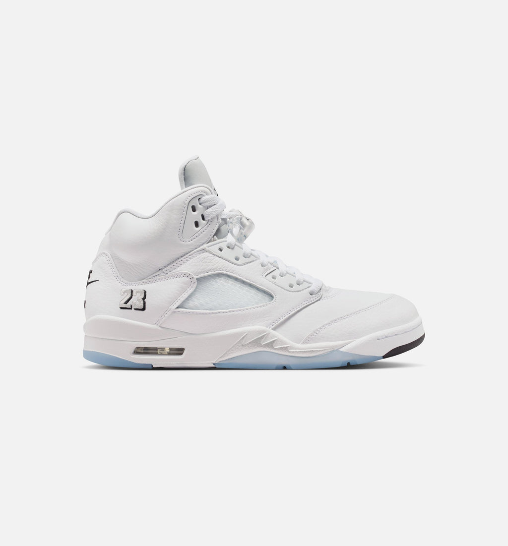 Air Jordan 5 Retro OG White Metallic 男子运动鞋 - 白/金属银/黑
