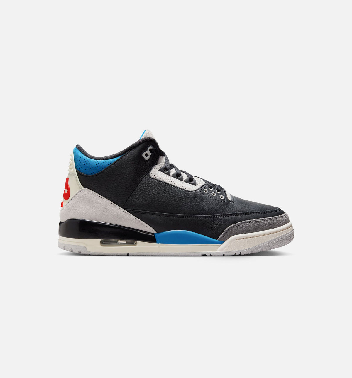 Air Jordan 3 Retro OG 男款生活方式运动鞋 - 黑色/智利红/中性灰（Rare Air）