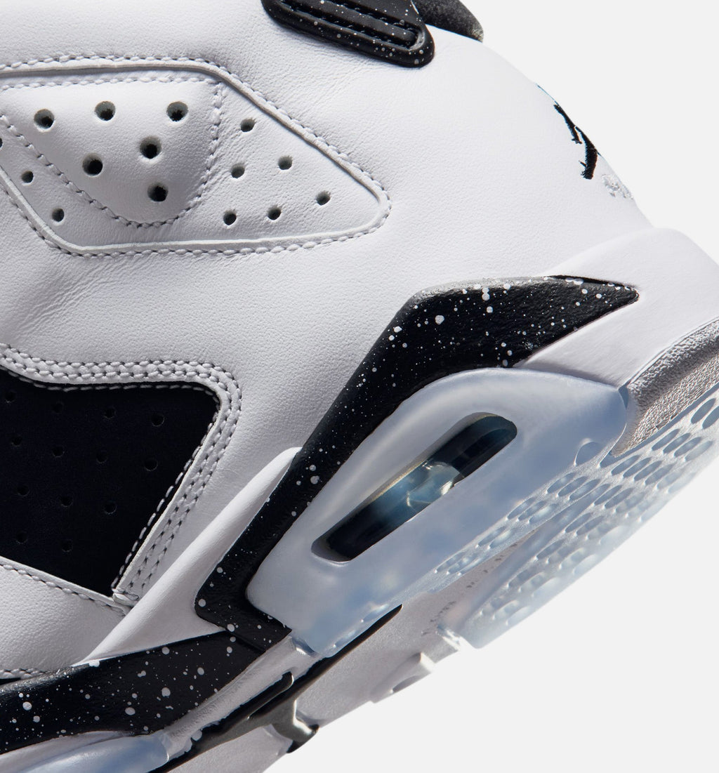 Air Jordan 6 Retro Black and White 大童运动鞋 - 黑/白