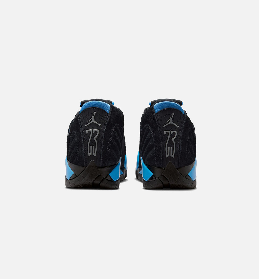 Air Jordan 14 Retro Black University Blue 大童运动鞋 - 黑/白/大学蓝