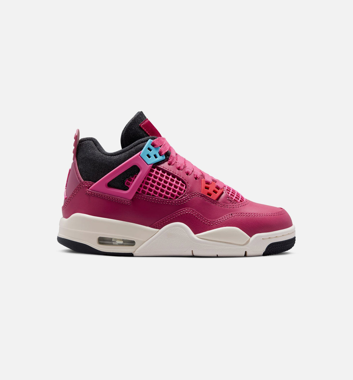 Air Jordan 4 Retro She's A Star Grade School 生活方式运动鞋｜Sweet Beet/Desert Pink/Off-Noir/Chalk