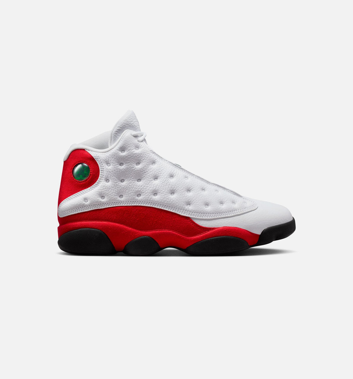 Air Jordan 13 Retro White and University Red 男子运动鞋 - 白/黑/真红