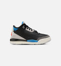 Air Jordan 3 Retro OG 学龄前儿生活方式运动鞋 - 黑色/智利红/中性灰（Rare Air）