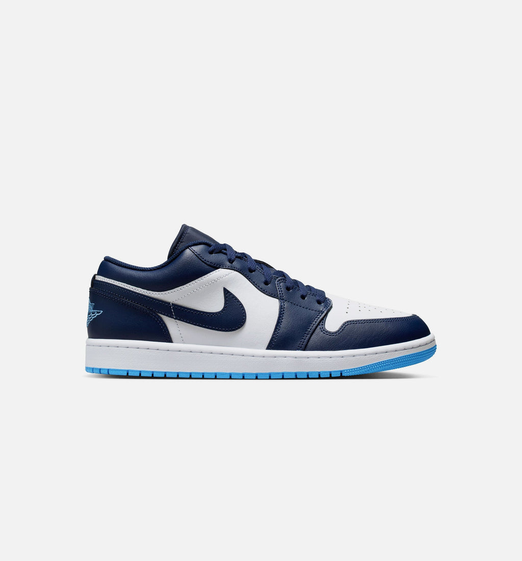 Air Jordan 1 Low 男款生活方式运动鞋 - 深海军蓝/大学蓝/白