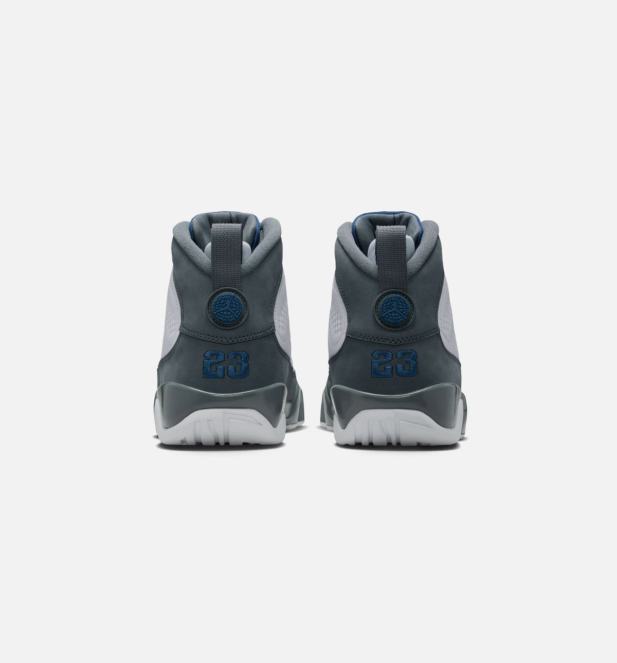 Air Jordan 9 Retro Flint Grey 男子运动鞋 - 白/法式蓝/燧石灰