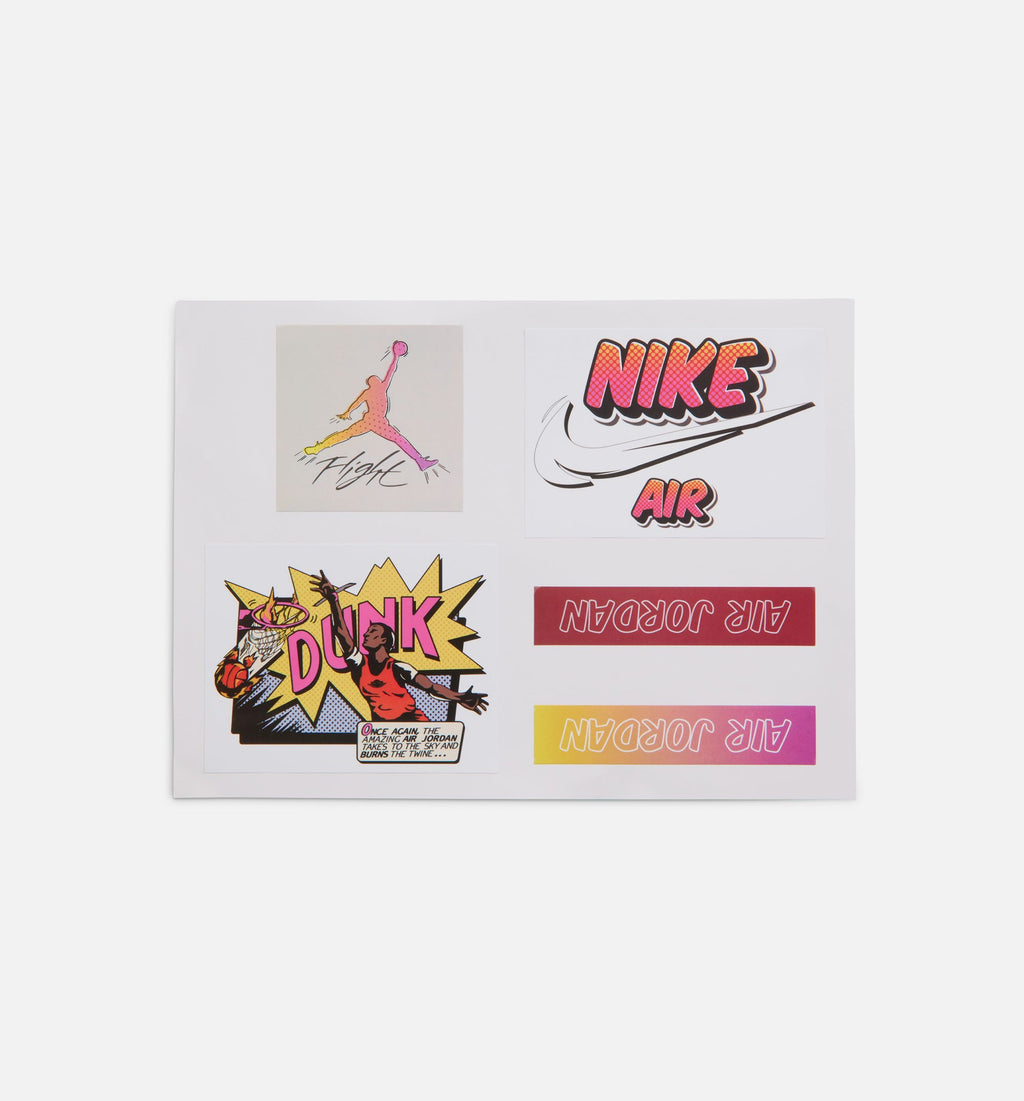 Air Jordan 4 Retro Comic 男款生活方式运动鞋 - 迎宾白/火焰粉/烟灰