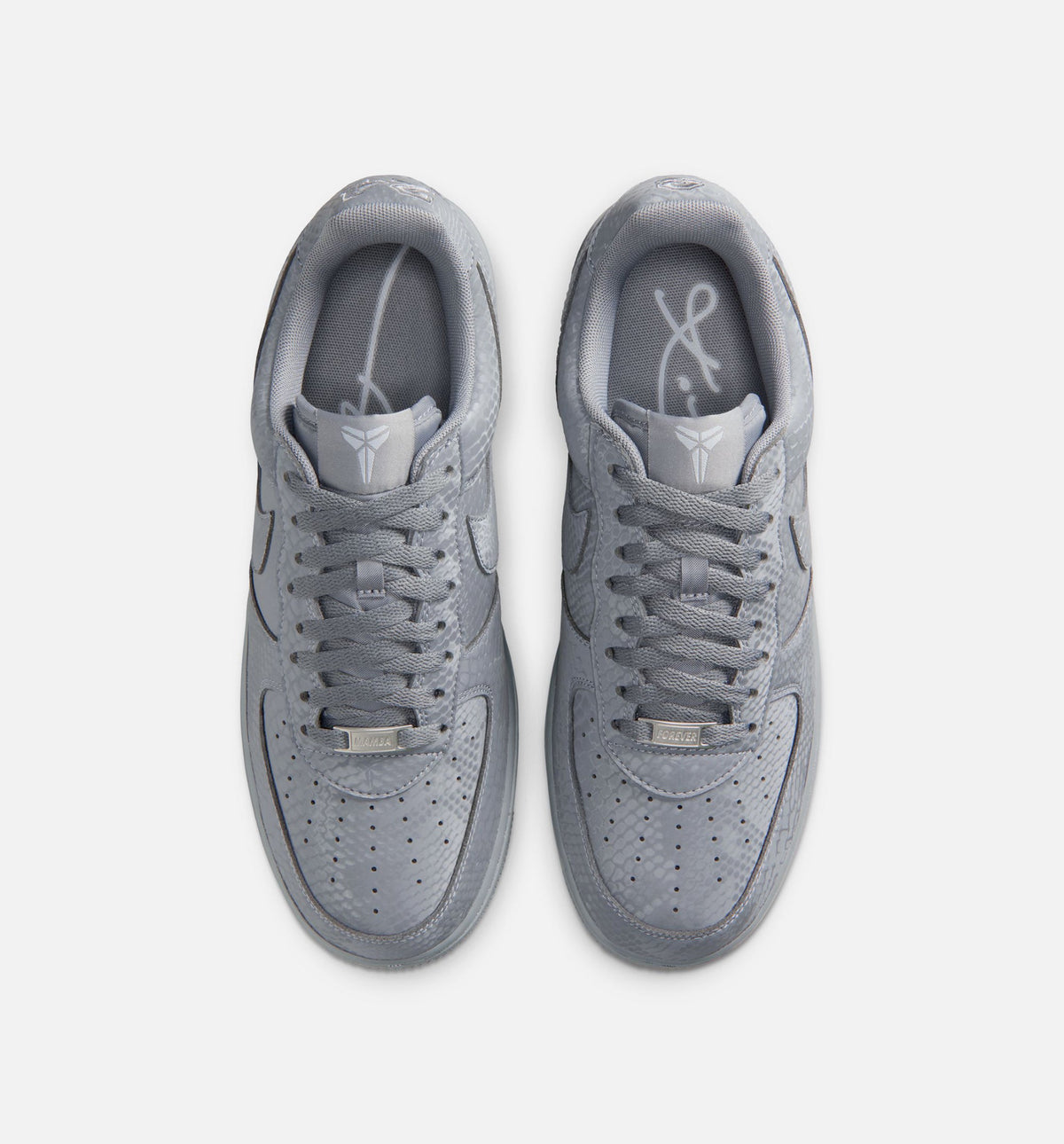 Kobe Air Force 1 Low 男子运动鞋 - 冷灰/狼灰