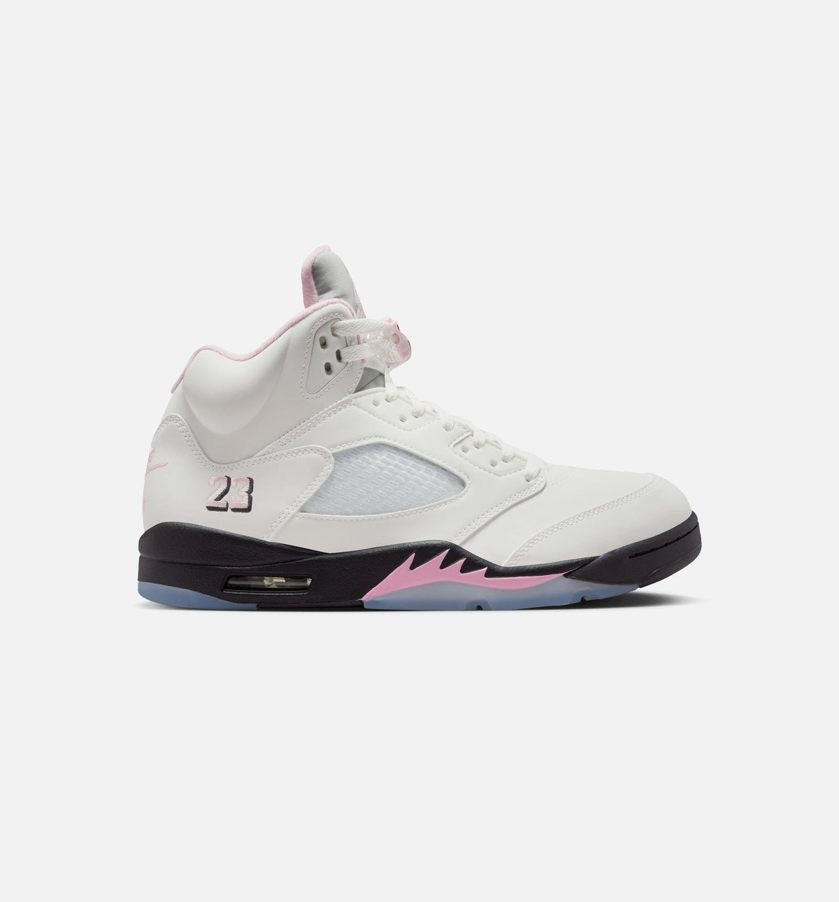 Air Jordan 5 Retro Medium Soft Pink 男子运动鞋 - 白/柔粉/黑