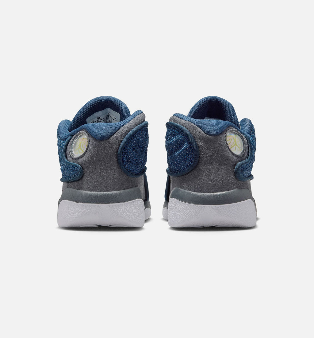 Air Jordan 13 Retro Flint 婴幼童运动鞋 - 藏青/大学蓝/燧石灰
