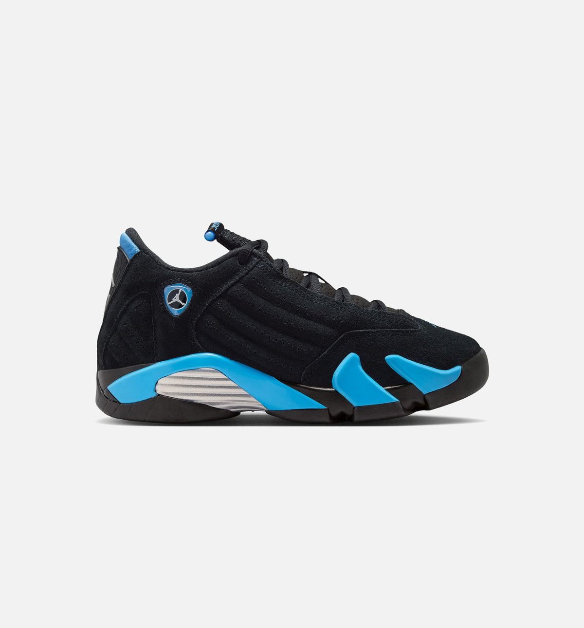 Air Jordan 14 Retro Black University Blue 大童运动鞋 - 黑/白/大学蓝