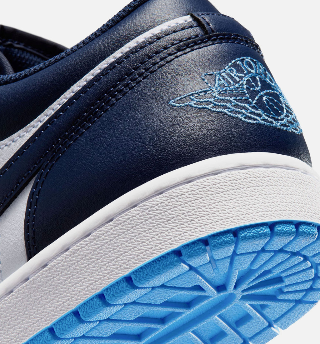 Air Jordan 1 Low 男款生活方式运动鞋 - 深海军蓝/大学蓝/白