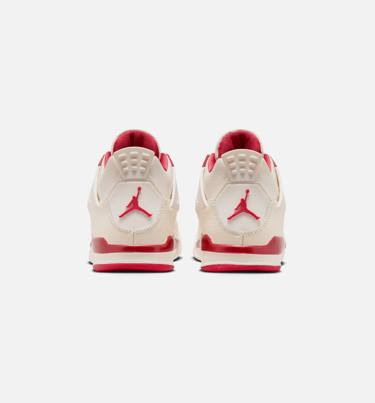 Air Jordan 4 Retro Valentine's Day Preschool 生活方式运动鞋｜Pale Ivory/Sierra Red/Tough Red