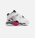 Air Jordan 8 Retro White and True Red 婴幼童运动鞋 - 白/黑/真红