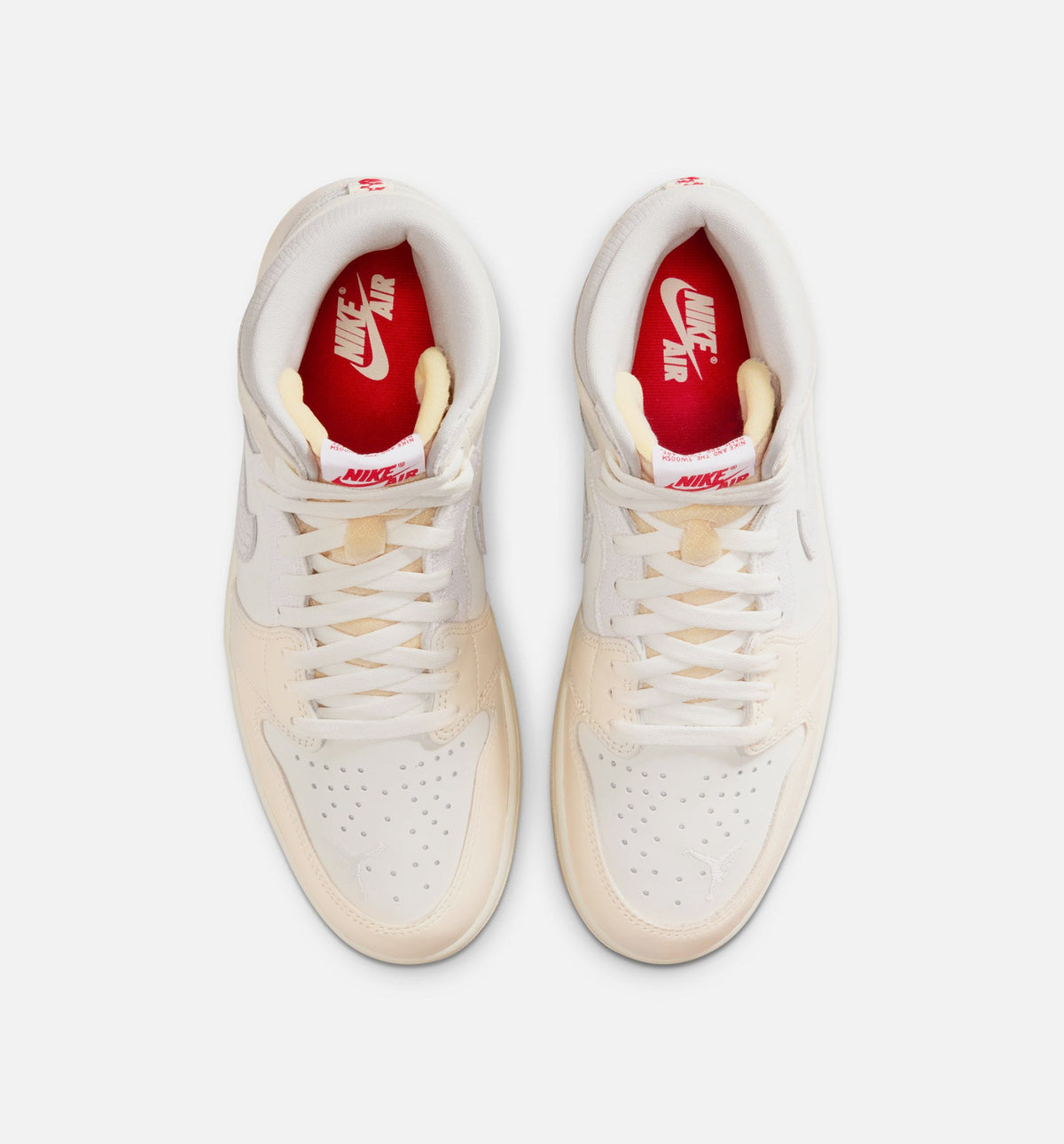 Air Jordan 1 Retro High OG 男款复古高帮运动鞋 - 帆白/大学红/淡象牙/橘芒山白/幻影（Sail）
