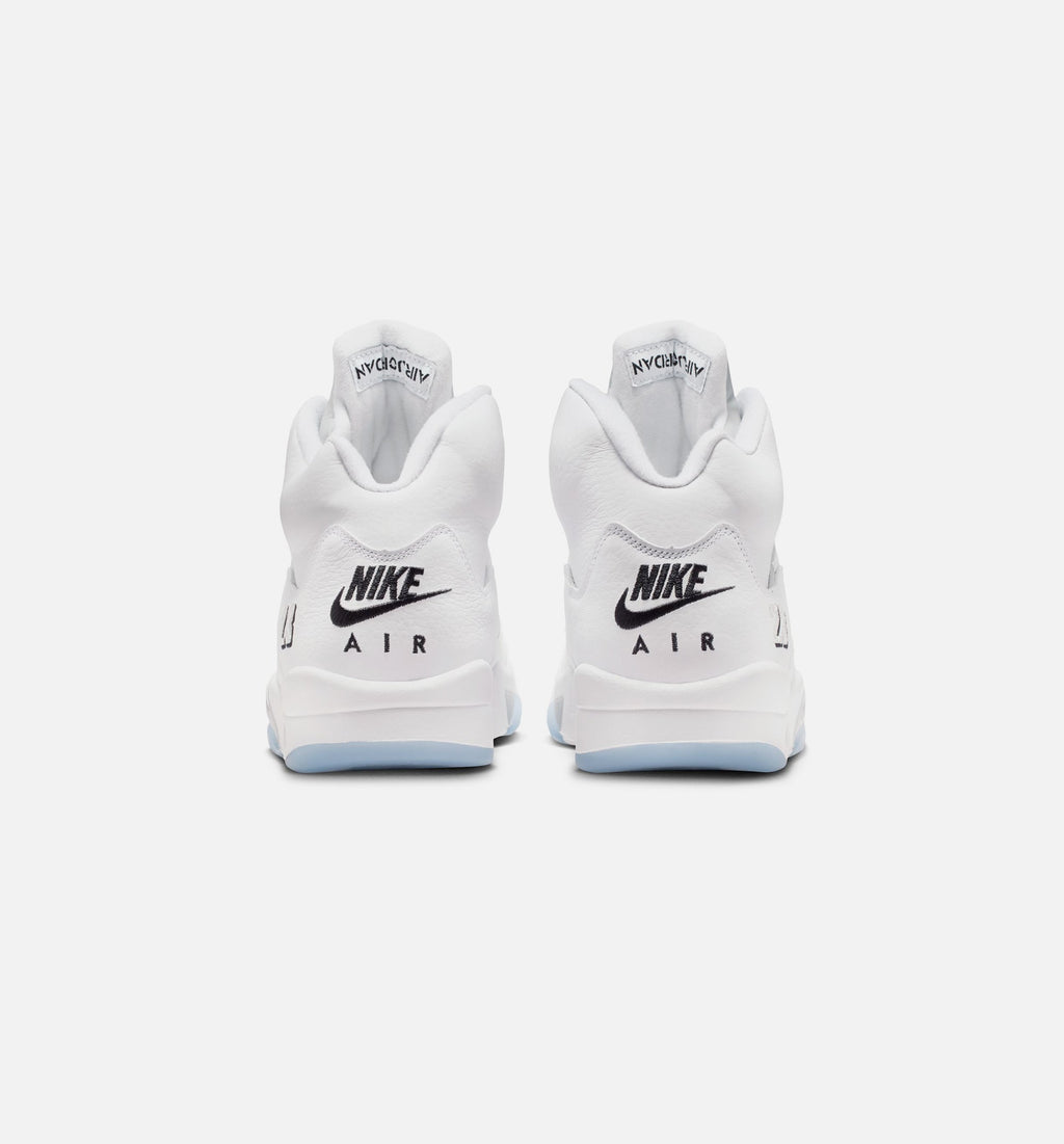 Air Jordan 5 Retro OG White Metallic 男子运动鞋 - 白/金属银/黑