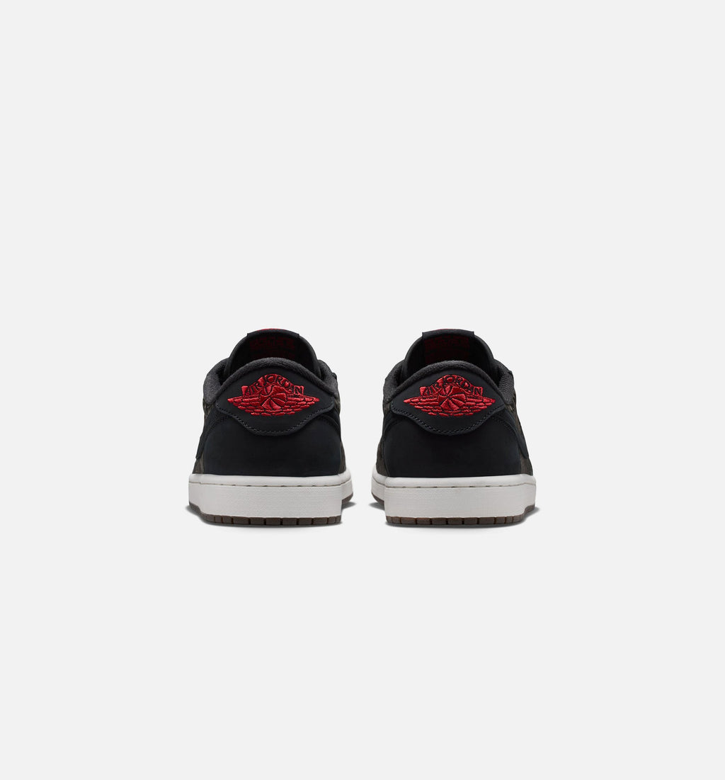 Air Jordan 1 Retro Low OG 男款生活方式运动鞋 - 黑色/大红/峰白（Laser Black And Varsity Red）