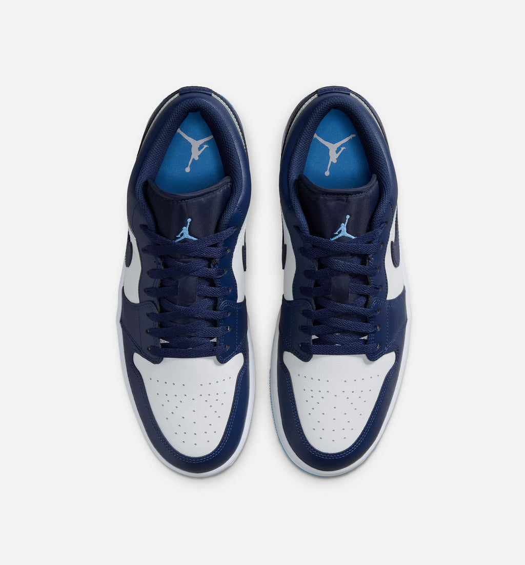 Air Jordan 1 Low 男款生活方式运动鞋 - 深海军蓝/大学蓝/白