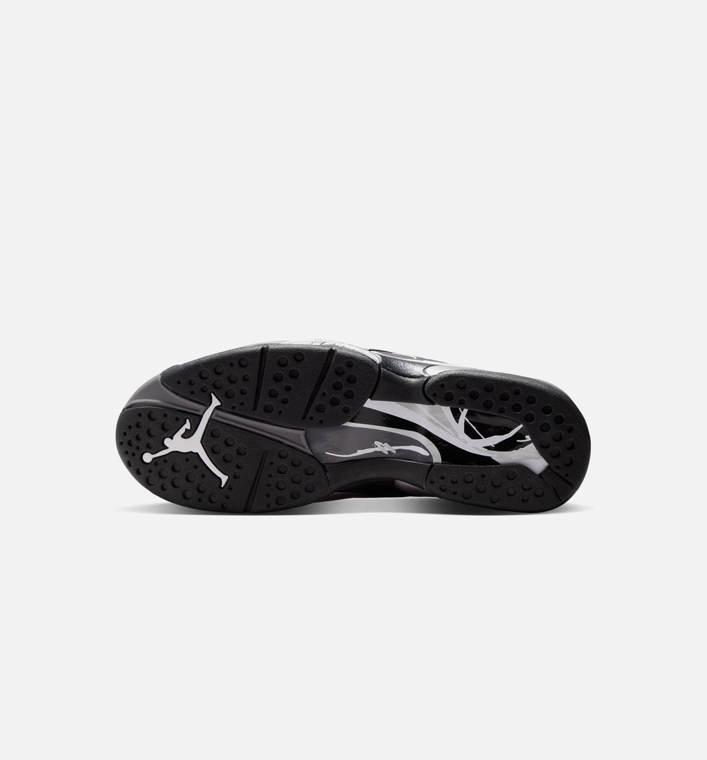 Air Jordan 8 Retro Chrome 男子运动鞋 - 黑/白/淡石墨灰
