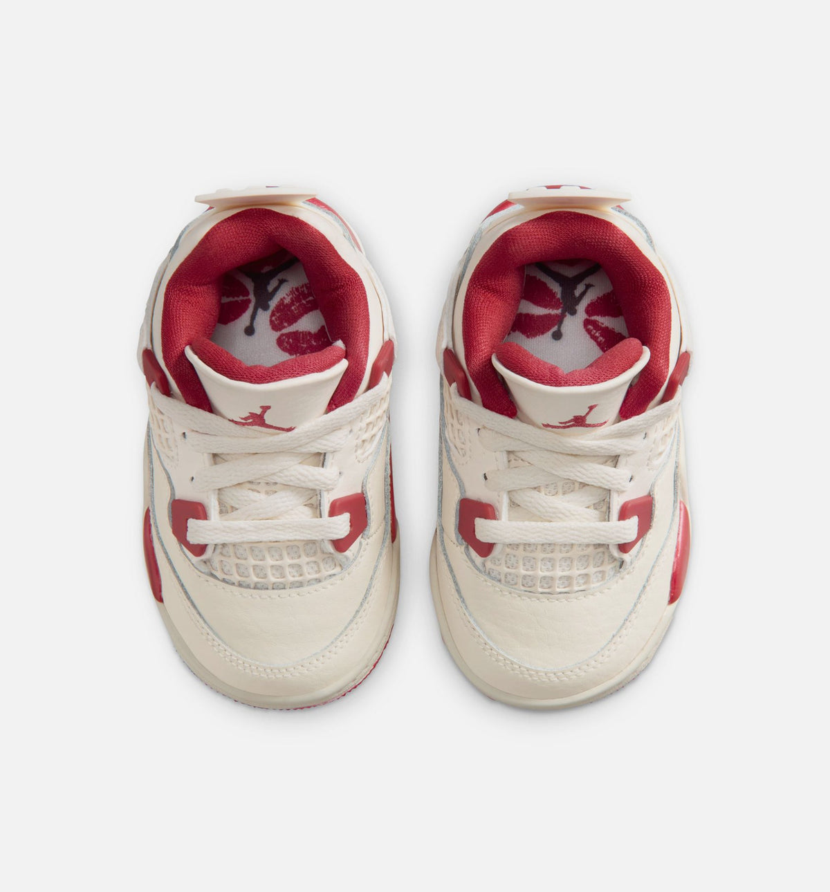 Air Jordan 4 Retro Valentine's Day Infant & Toddler 生活方式运动鞋｜Pale Ivory/Sierra Red/Tough Red