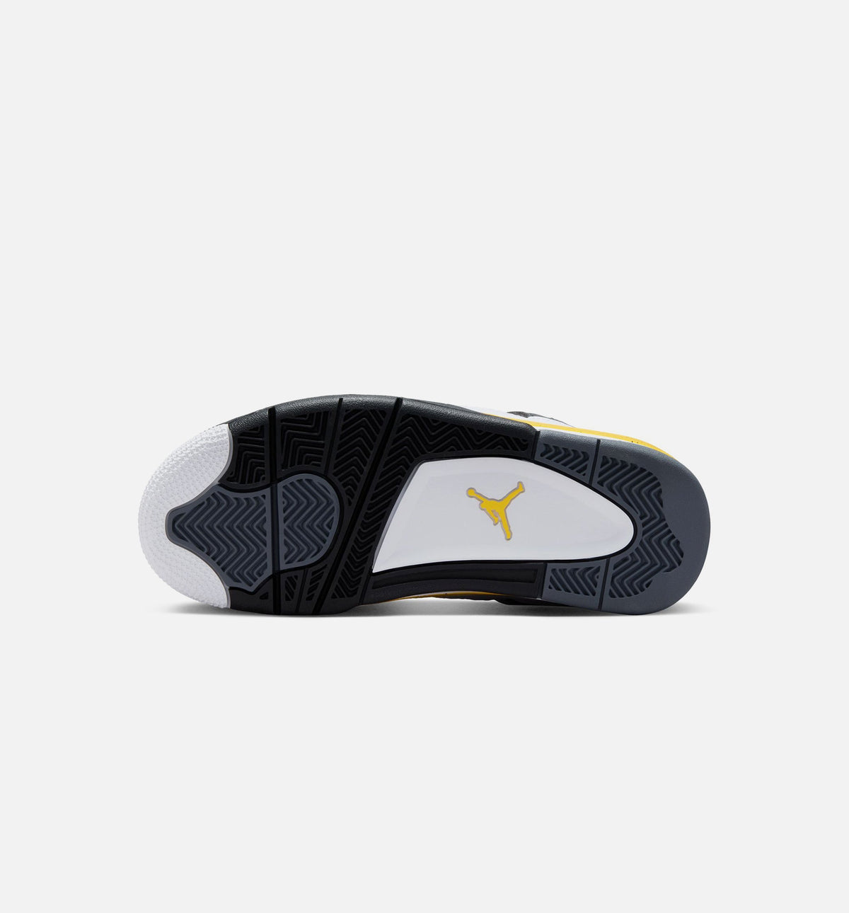 Air Jordan 4 Retro Rare Air Tour Yellow 大童生活方式运动鞋 - 白色/深蓝灰/黑色/巡回黄