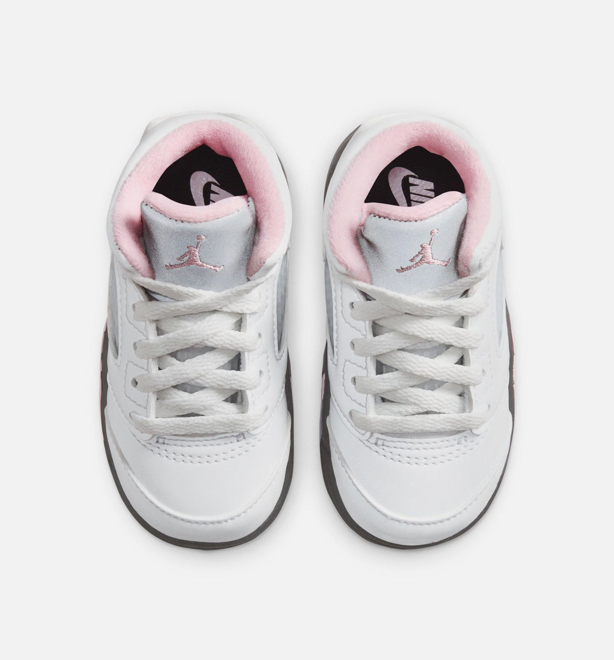 Air Jordan 5 Retro Medium Soft Pink 婴幼童运动鞋 - 白/黑/柔粉