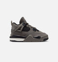 Air Jordan 4 Retro 婴幼儿生活方式运动鞋 - 洞石/黑色/月尘粒子（Cave Stone And Black）