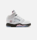 Air Jordan 5 Retro Medium Soft Pink 婴幼童运动鞋 - 白/黑/柔粉