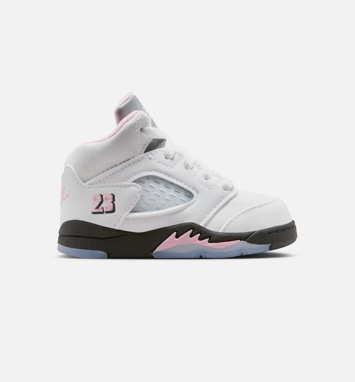 Air Jordan 5 Retro Medium Soft Pink 婴幼童运动鞋 - 白/黑/柔粉