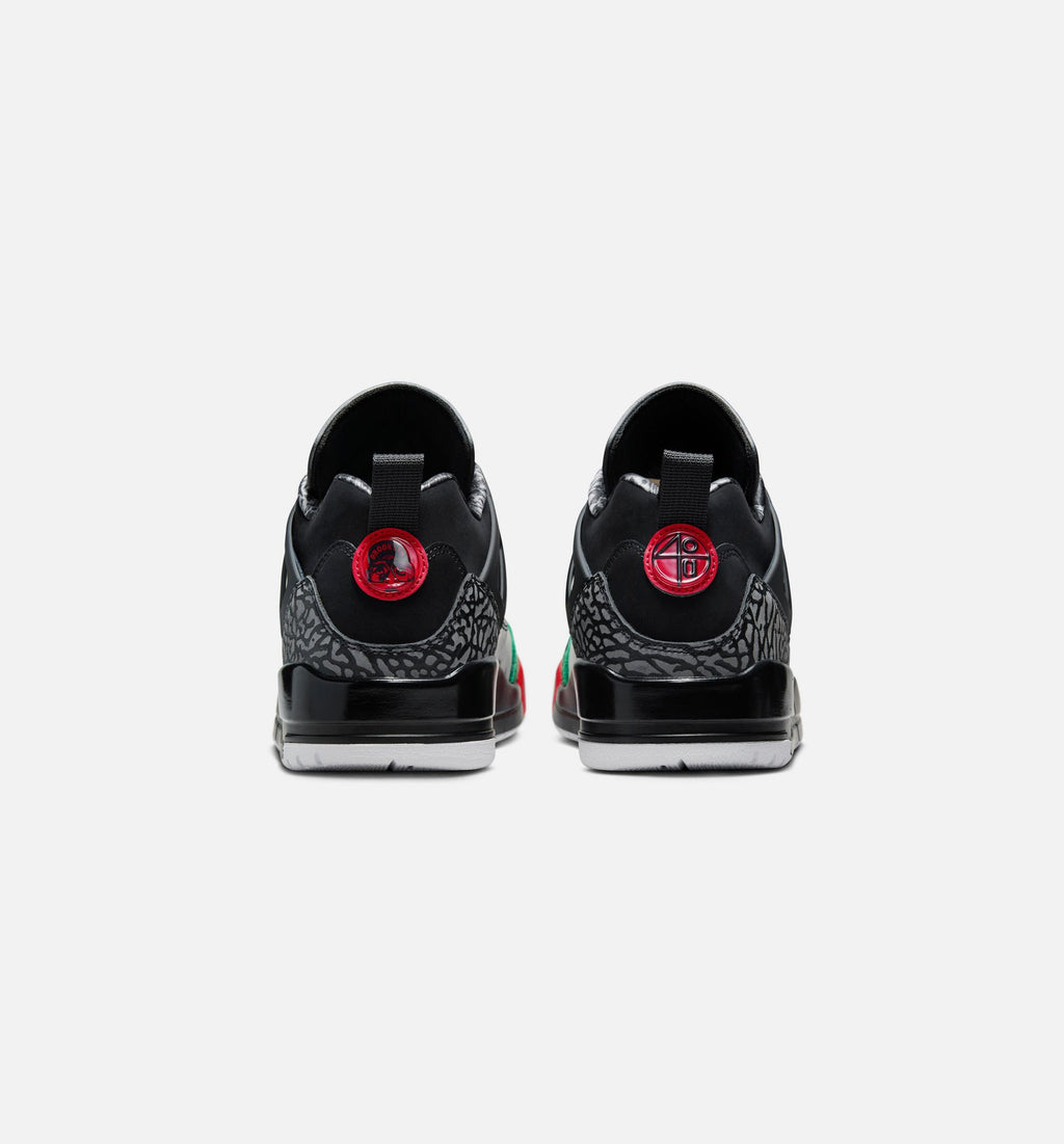 Spizike Low 男子运动鞋 - 黑/经典绿/白/大学红