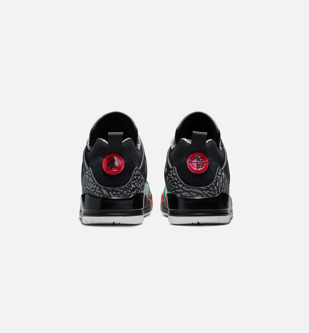 Spizike Low 男子运动鞋 - 黑/经典绿/白/大学红
