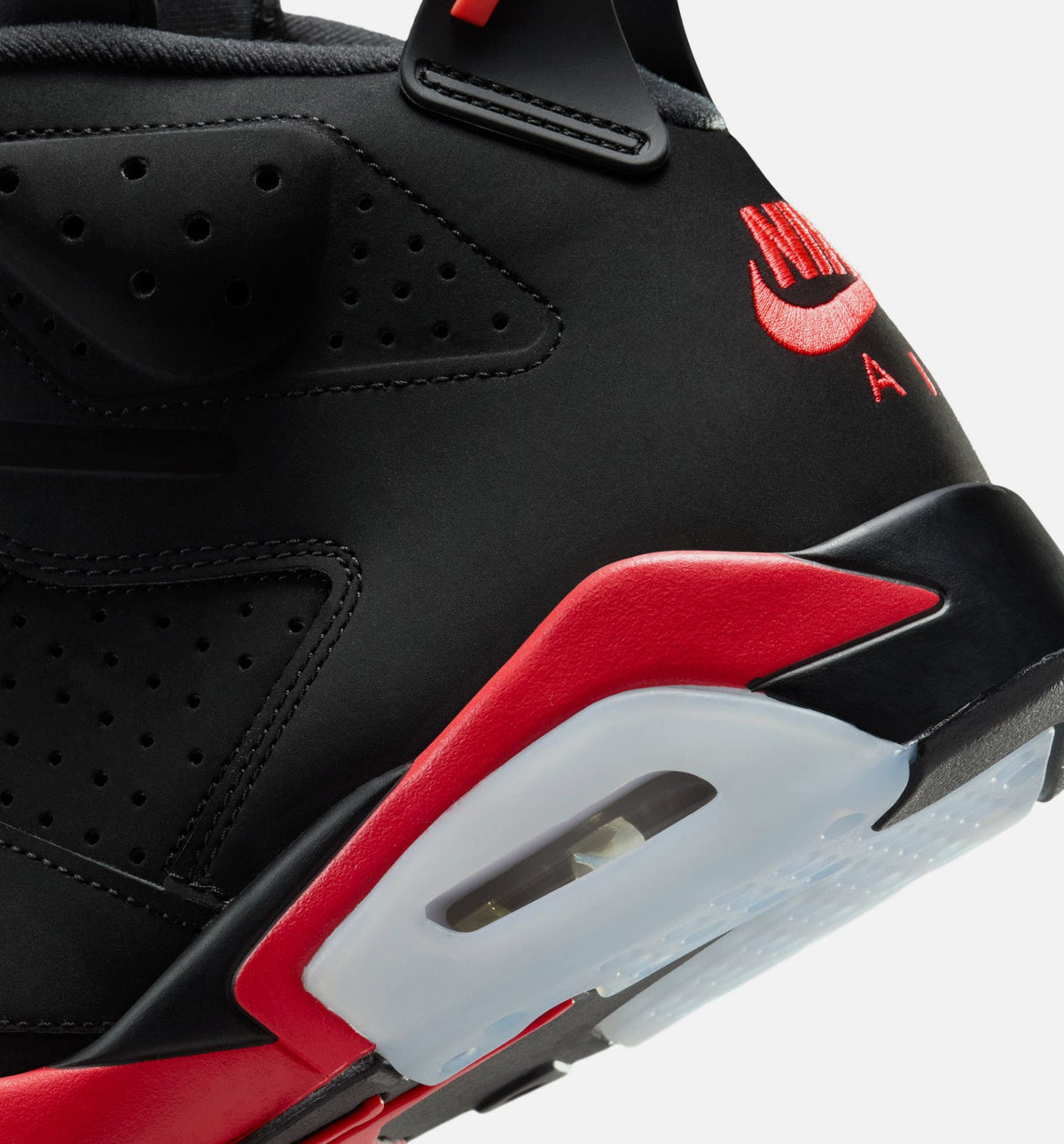 Air Jordan 6 Retro Infrared 男子运动鞋 - 黑/淡绯红