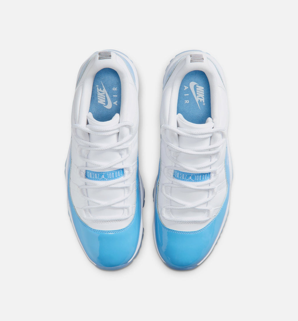 Air Jordan 11 Retro Low University Blue 男子运动鞋 - 白/大学蓝/黑