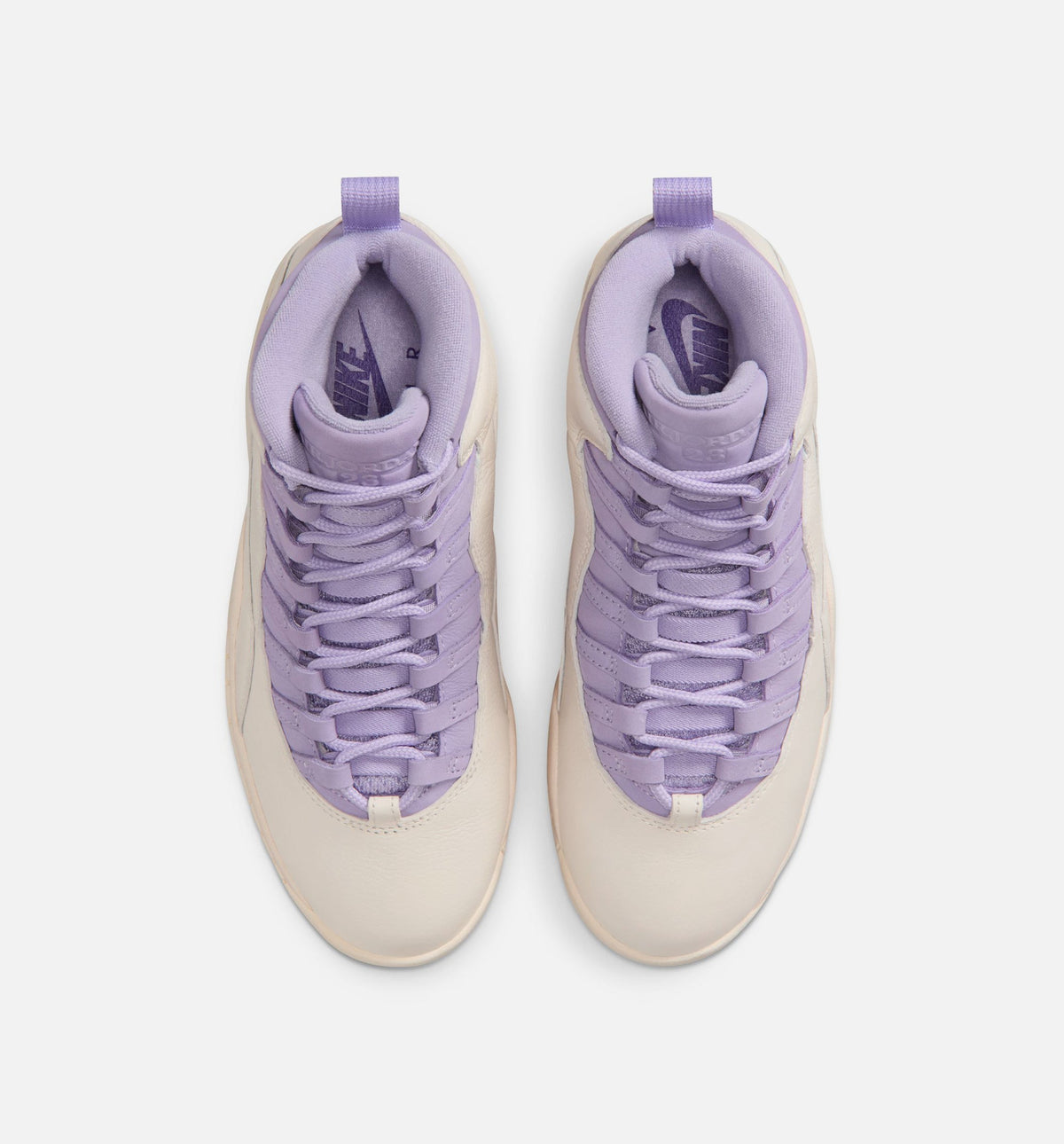 Air Jordan 10 Retro Hydrangeas 女子运动鞋 - 粉白/绣球花蓝/野葡萄紫