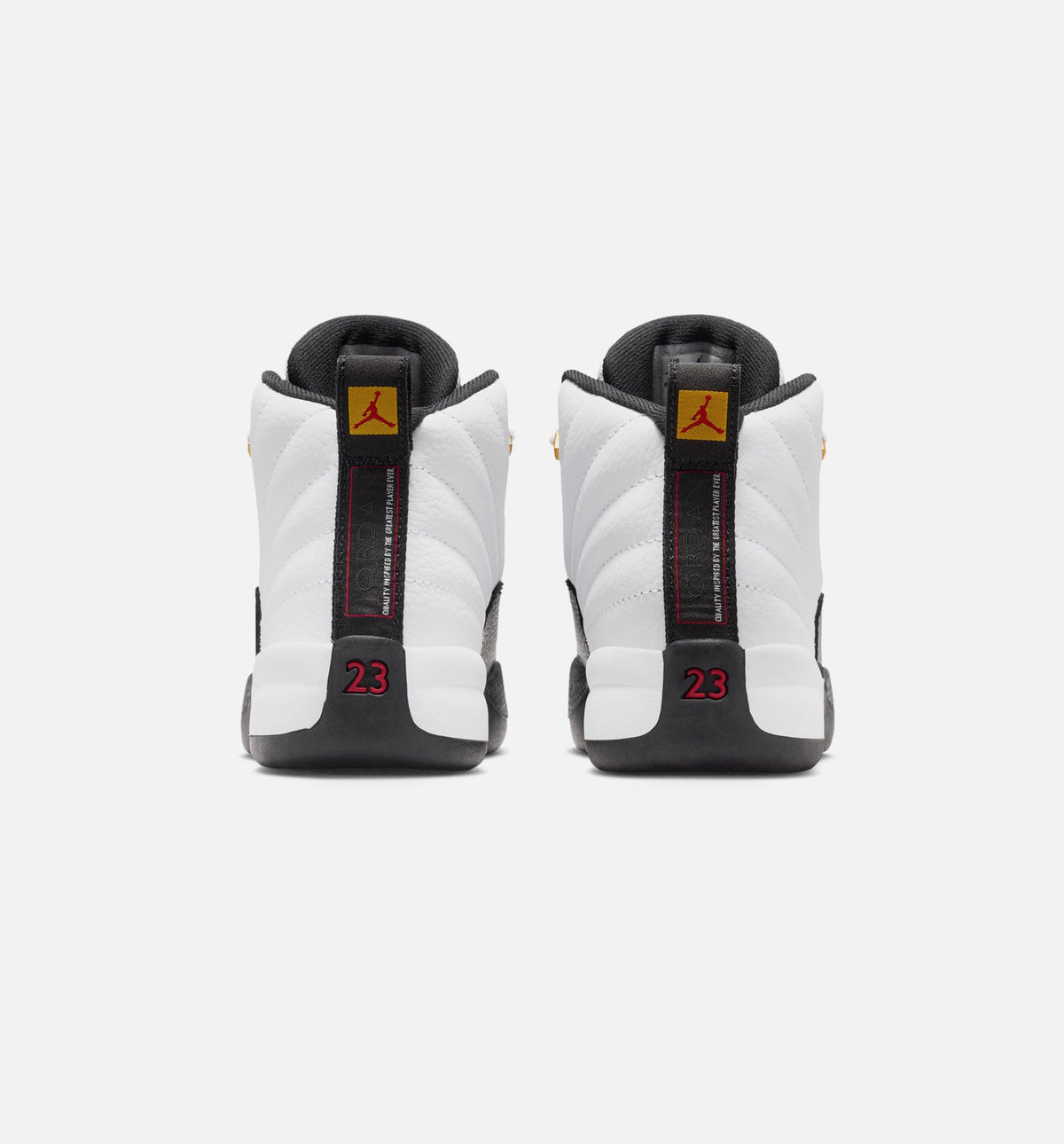 Air Jordan 12 Retro Taxi 婴幼童运动鞋 - 白/黑/出租车黄